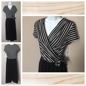 NWT! Shelby and Palmer black and white jumpsuit